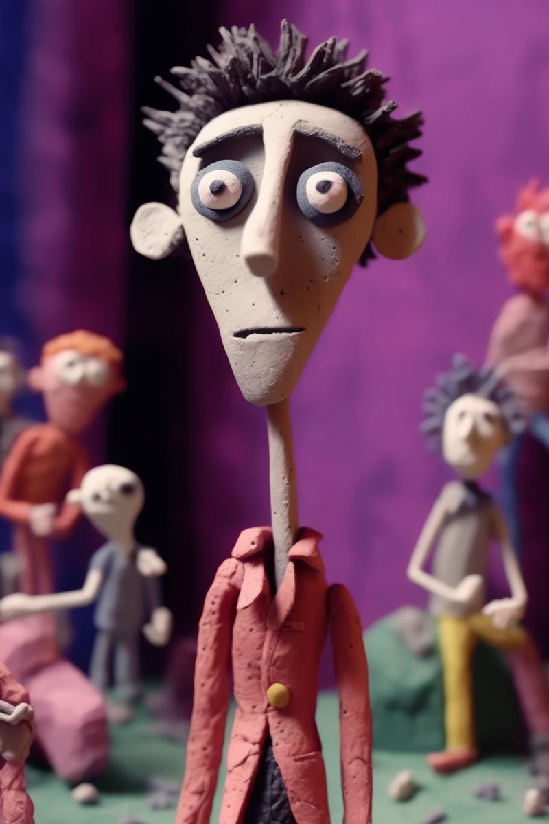 00423-3551579349-_lora_Clay Animation_1_Clay Animation - a half shot of a CLAYMATION 25 year old man from a rock band in the style of Tim Burton.png